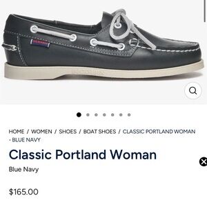 Sebago Classic Portland Navy Boat Shoes. The official preppy shoe